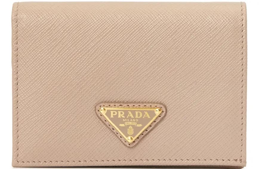 Ví Prada Saffiano Triangle 'Pink' 1MV021-QHH-F0236 Ví Prada Saffiano Triangle 'Pink' 1MV021-QHH-F0236