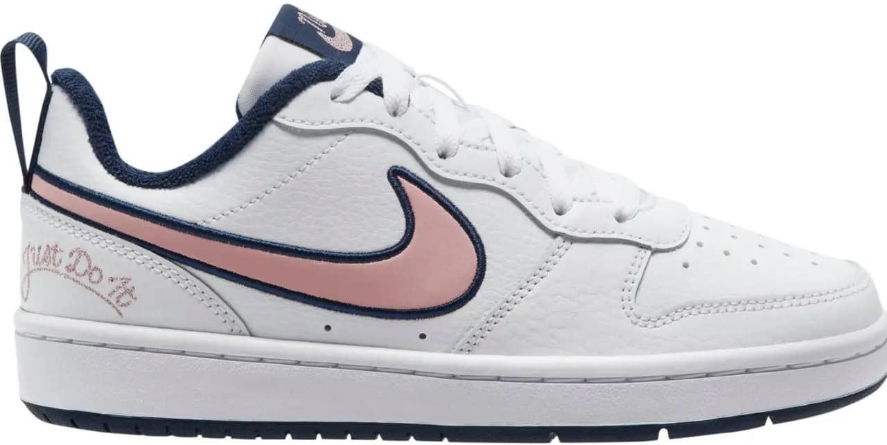 Giày Nike Court Borough Low 2 White Pink Glaze Midnight Navy DB3090-100 Giày Nike Court Borough Low 2 White Pink Glaze Midnight Navy DB3090-100