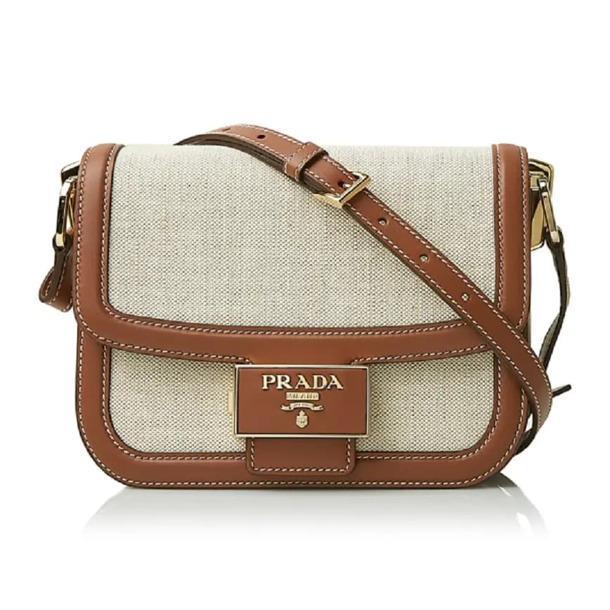 Túi Prada Emblem Linen Shoulder Bag 1BD257-2DLI-F0A5T-OUH Túi Prada Emblem Linen Shoulder Bag 1BD257-2DLI-F0A5T-OUH