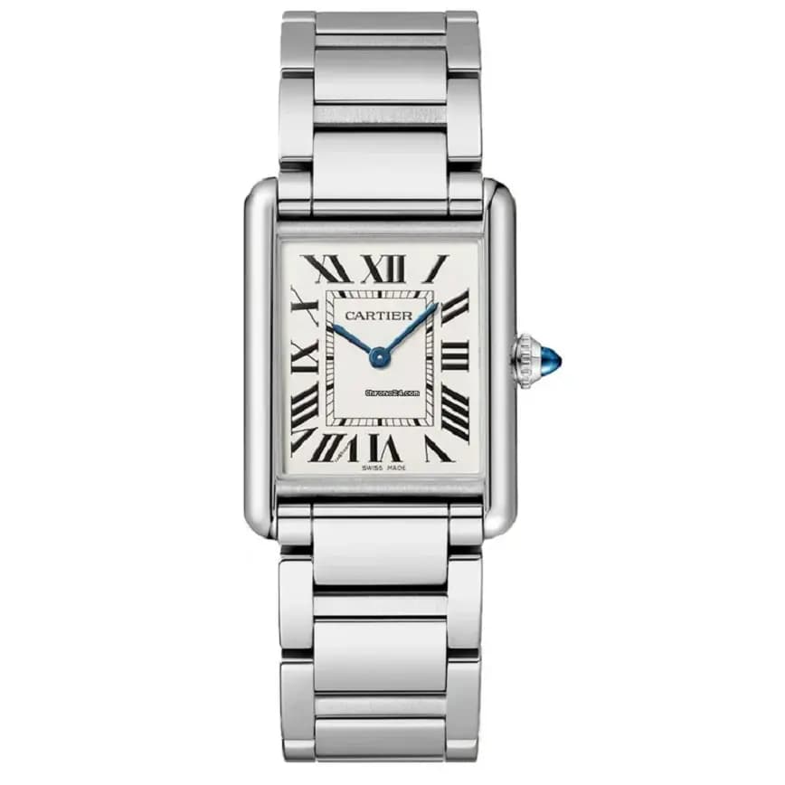 Đồng Hồ Cartier Tank Must Watch Large Quartz Steel Bracelet 'Steel' WSTA0052 Đồng Hồ Cartier Tank Must Watch Large Quartz Steel Bracelet 'Steel' WSTA0052