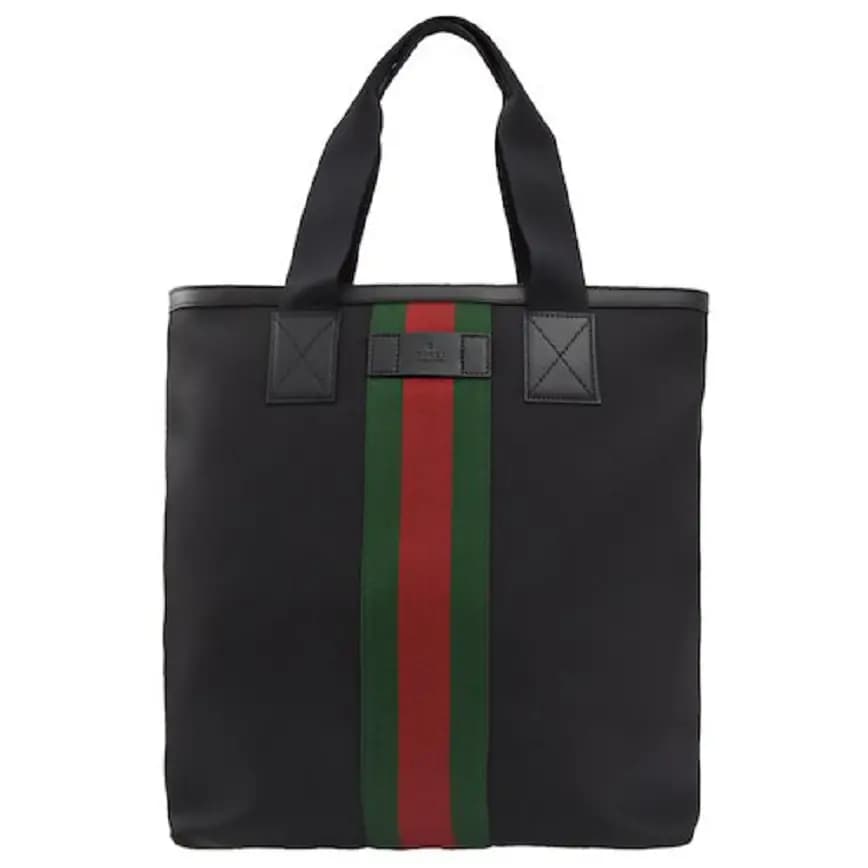 Túi Gucci Tote Bag Web Stripe Canvas Black 631245 Túi Gucci Tote Bag Web Stripe Canvas Black 631245