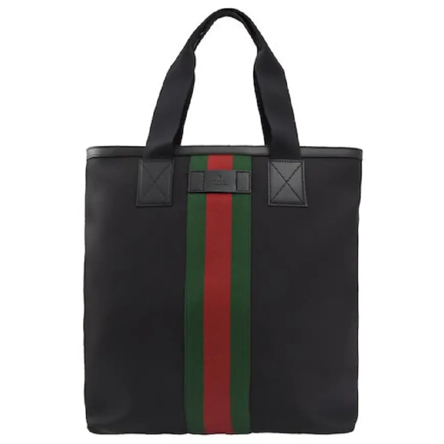 Túi Gucci Tote Bag Web Stripe Canvas Black 631245 Túi Gucci Tote Bag Web Stripe Canvas Black 631245