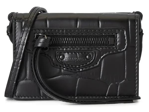 Túi Balenciaga Classic Mini Crocodile 'Black' 644480-15V07-1000 Túi Balenciaga Classic Mini Crocodile 'Black' 644480-15V07-1000