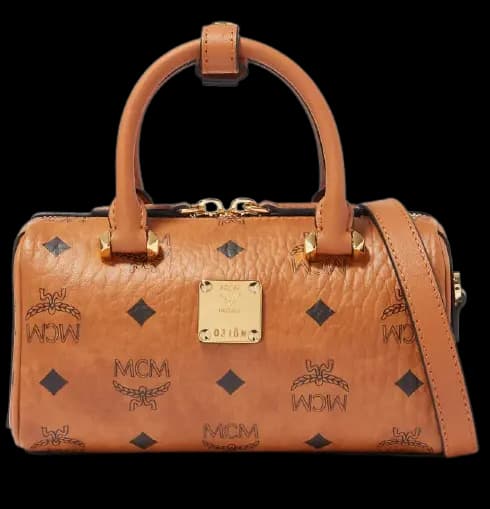 Túi MCM Mini Essential Boston Bag Visetos Cognac MWB9ASE25CO001 Túi MCM Mini Essential Boston Bag Visetos Cognac MWB9ASE25CO001
