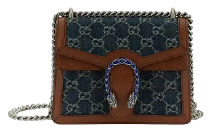 Túi Gucci Dionysus Mini Dark Blue And Brown Leather 421970-2KQFN-4483 Túi Gucci Dionysus Mini Dark Blue And Brown Leather 421970-2KQFN-4483