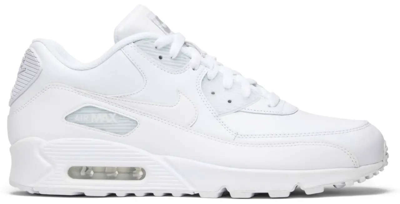 Giày Nike Air Max 90 'White Leather' 302519-113 — kich-thuoc: lien-he-order Giày Nike Air Max 90 'White Leather' 302519-113 — kich-thuoc: lien-he-order