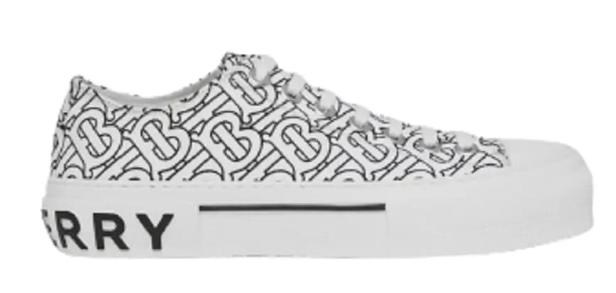 Giày Burberry Monogram Print Cotton 'Optic White' 80489101 Giày Burberry Monogram Print Cotton 'Optic White' 80489101