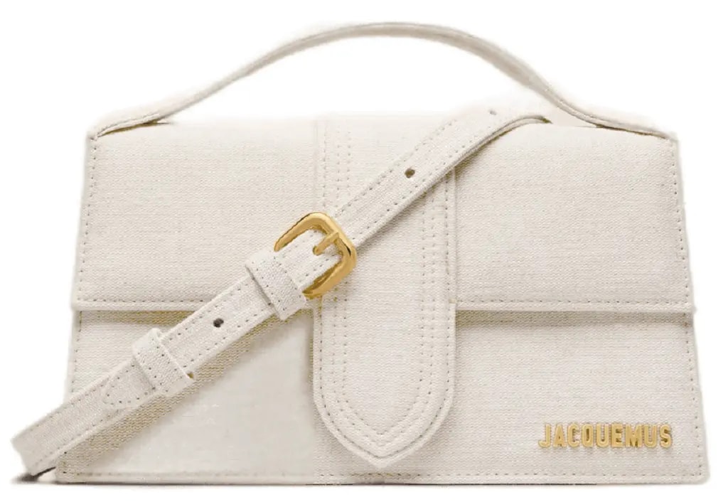 Túi Jacquemus Le Grand Bambino 'White' 213BA007-3071-140 — kich-thuoc: 23-5-x-13-cm Túi Jacquemus Le Grand Bambino 'White' 213BA007-3071-140 — kich-thuoc: 23-5-x-13-cm