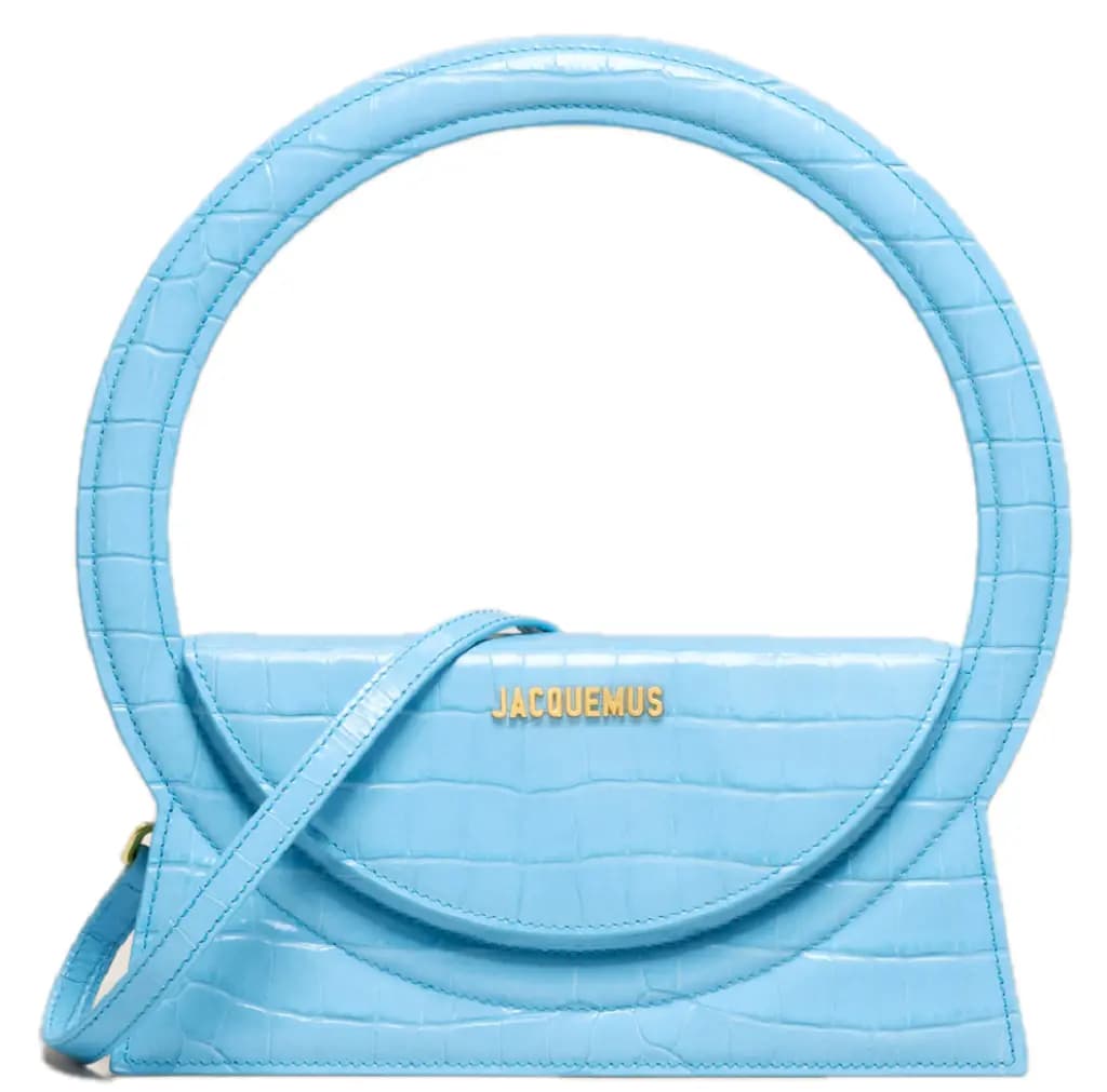 Túi Jacquemus Le Sac Rond 'Croco Blue' 221BA015-3101-330 Túi Jacquemus Le Sac Rond 'Croco Blue' 221BA015-3101-330
