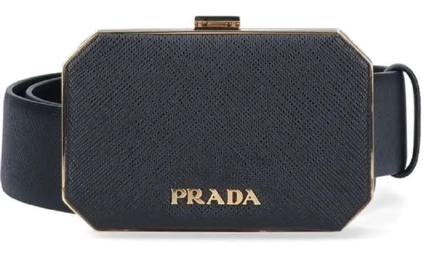 Thắt Lưng Prada Logo Pouch Detail Leather Belt 1CC491-2DL0-F0002 Thắt Lưng Prada Logo Pouch Detail Leather Belt 1CC491-2DL0-F0002