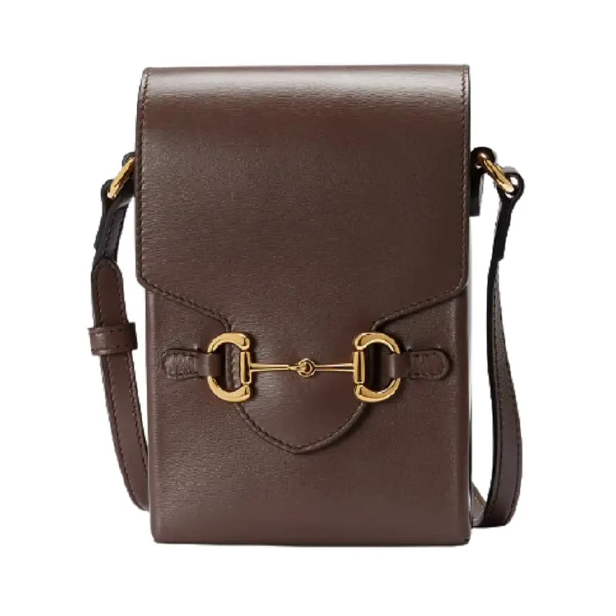 Túi Gucci Horsebit 1955 Mini Brown Leather 625615-0YK0G-2528 Túi Gucci Horsebit 1955 Mini Brown Leather 625615-0YK0G-2528