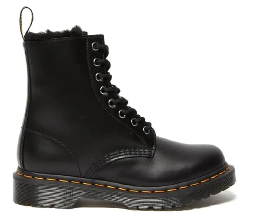 Giày Dr. Martens Serena Faux Fur Lined Lace Up Boot 'Dark Grey' 26238021 Giày Dr. Martens Serena Faux Fur Lined Lace Up Boot 'Dark Grey' 26238021