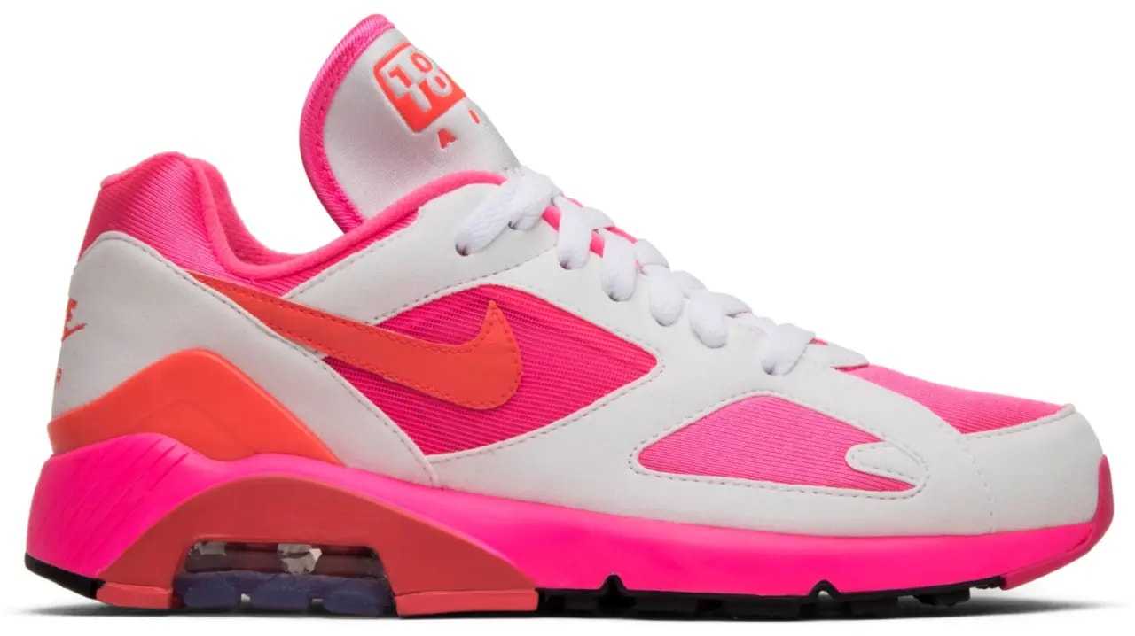 Giày Nike Comme des Garçons x Air Max 180 'White Pink' AO4641-600 — kich-thuoc: lien-he-order Giày Nike Comme des Garçons x Air Max 180 'White Pink' AO4641-600 — kich-thuoc: lien-he-order