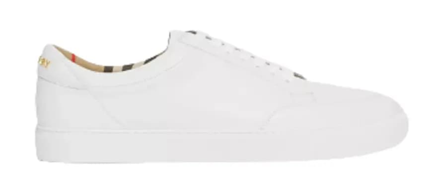 Giày Burberry Logo Detail Leather 'White' 80432101 Giày Burberry Logo Detail Leather 'White' 80432101