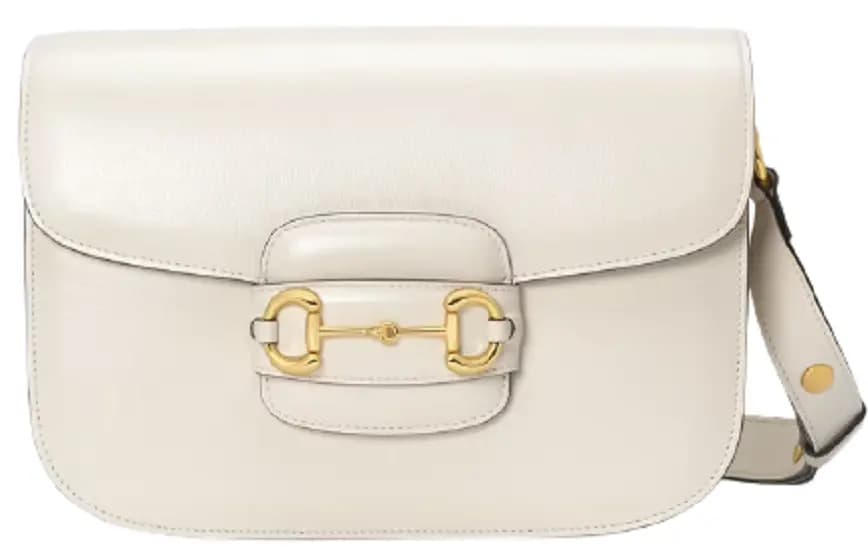 Túi Gucci Horsebit 1955 Shoulder White Leather 602204-1DB0G-9022 Túi Gucci Horsebit 1955 Shoulder White Leather 602204-1DB0G-9022