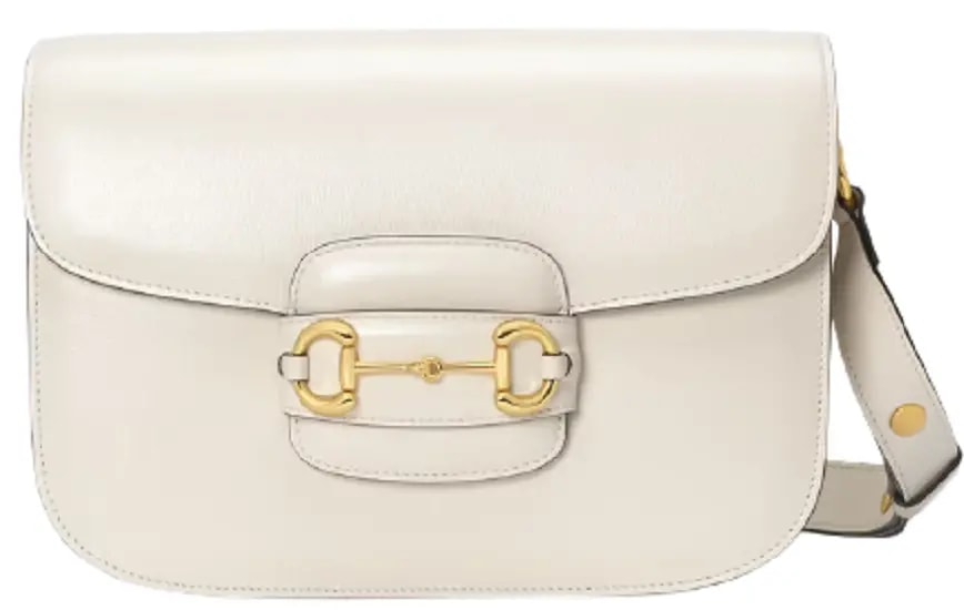 Túi Gucci Horsebit 1955 Shoulder White Leather 602204-1DB0G-9022 Túi Gucci Horsebit 1955 Shoulder White Leather 602204-1DB0G-9022