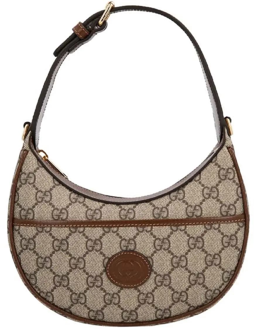 Túi Gucci Half-Moon-Shaped Mini Bag 'Beige Ebony' 726843-92TCG-8563 Túi Gucci Half-Moon-Shaped Mini Bag 'Beige Ebony' 726843-92TCG-8563