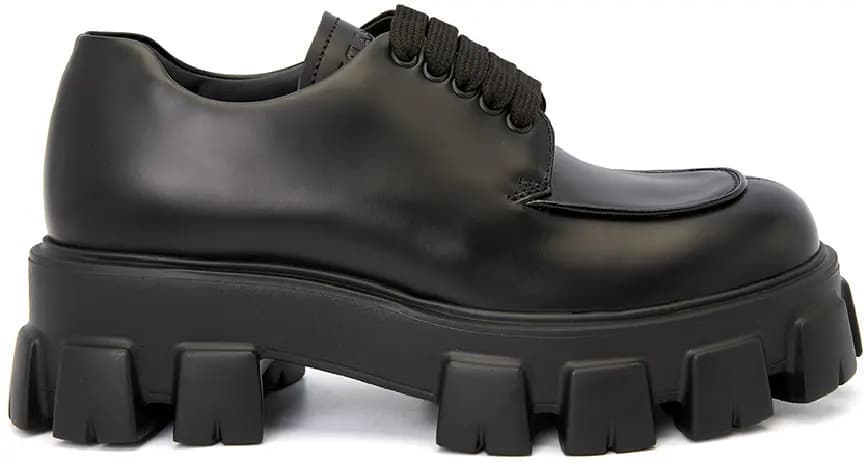 Giày Prada Monolith Lace Up 'Black' 2EE356-B4L-F0002 Giày Prada Monolith Lace Up 'Black' 2EE356-B4L-F0002