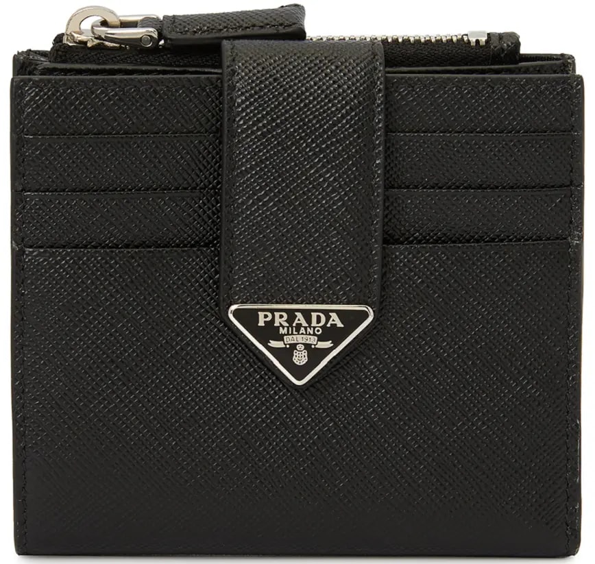 Ví Prada Saffiano Triangle 'Black' 2MC066-2DYG-F0002 — kich-thuoc: lien-he-order Ví Prada Saffiano Triangle 'Black' 2MC066-2DYG-F0002 — kich-thuoc: lien-he-order