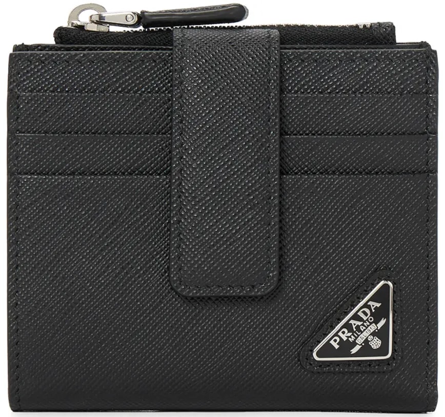 Ví Prada Saffiano Triangle 'Black' 2MC066-QHH-F0002 Ví Prada Saffiano Triangle 'Black' 2MC066-QHH-F0002