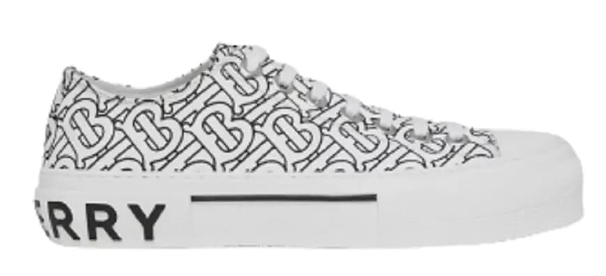 Giày Burberry Monogram Print Cotton 'Optic White' 80505111 Giày Burberry Monogram Print Cotton 'Optic White' 80505111
