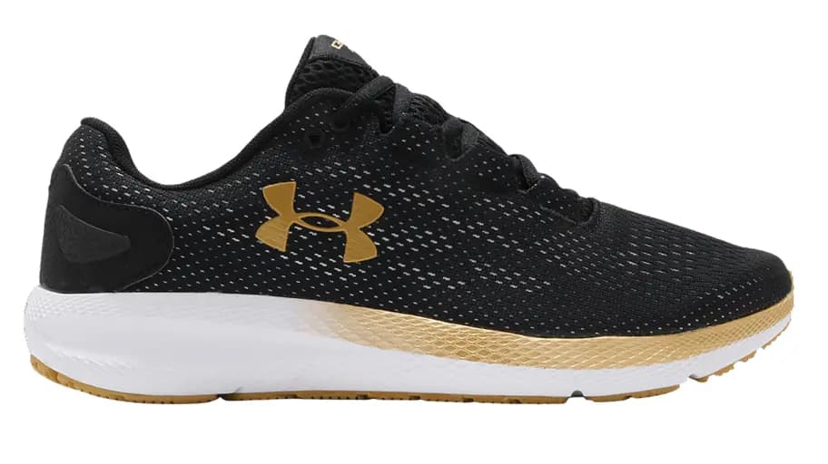 Giày Under Armour Charged Pursuit 2 Black Gold 3022594-005 Giày Under Armour Charged Pursuit 2 Black Gold 3022594-005