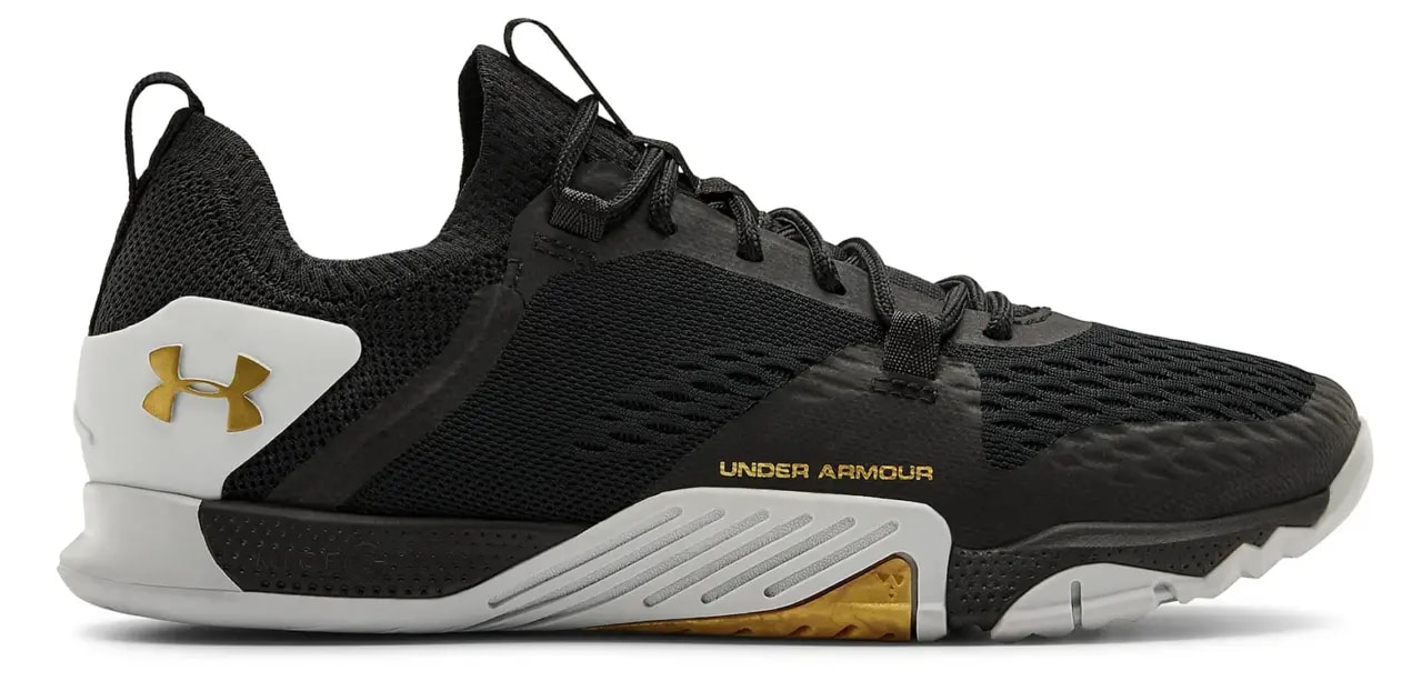 Giày UNDER ARMOUR Wmns Reign 2 TriBase 'Black Metallic Gold Luster' 3022614-003 — kich-thuoc: 35.5 Giày UNDER ARMOUR Wmns Reign 2 TriBase 'Black Metallic Gold Luster' 3022614-003 — kich-thuoc: 35.5
