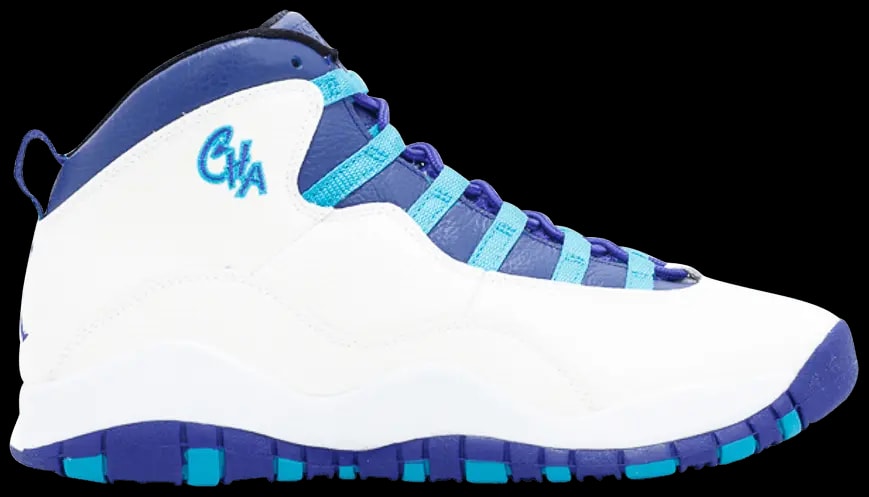 Giày Nike Air Jordan 10 Retro 'Charlotte Hornets' 310806-107 — kich-thuoc: 38.5 Giày Nike Air Jordan 10 Retro 'Charlotte Hornets' 310806-107 — kich-thuoc: 38.5