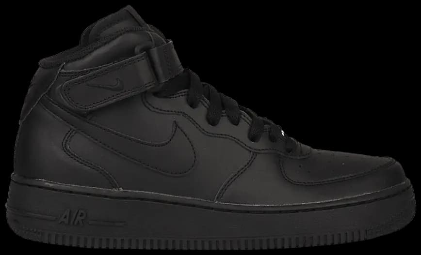 Giày Nike Air Force 1 Mid GS 'Black' 314195-004 Giày Nike Air Force 1 Mid GS 'Black' 314195-004