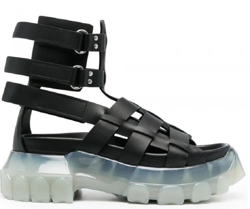 Giày Rick Owens Leather Sandals RP21S3885 Giày Rick Owens Leather Sandals RP21S3885