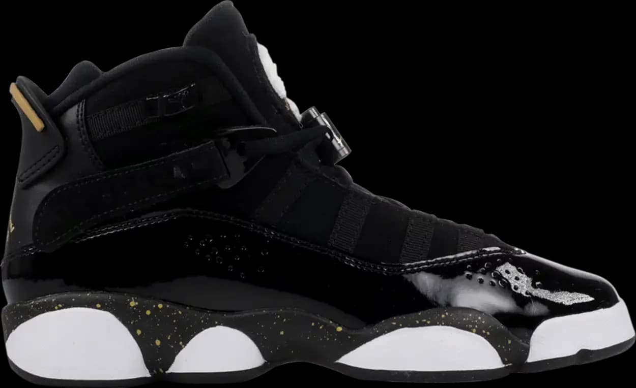 Giày Nike Jordan 6 Rings GS 'Black Metallic Gold' 323419-007 Giày Nike Jordan 6 Rings GS 'Black Metallic Gold' 323419-007
