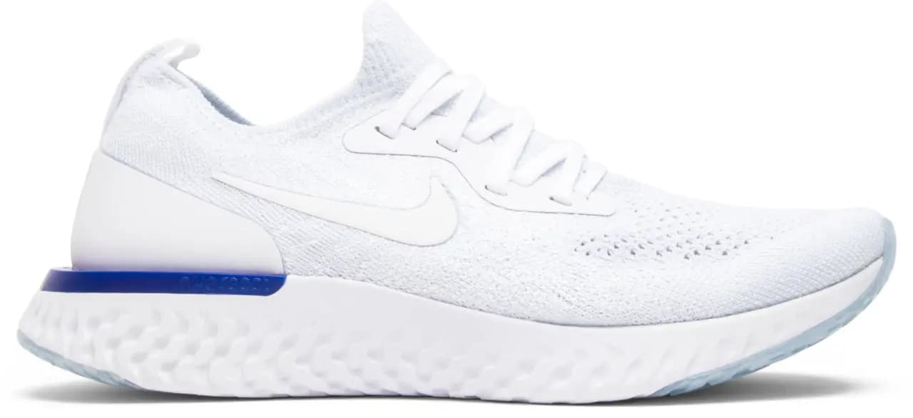 Giày Nike Wmns Epic React Flyknit 'White Racer Blue' AQ0070-100 Giày Nike Wmns Epic React Flyknit 'White Racer Blue' AQ0070-100