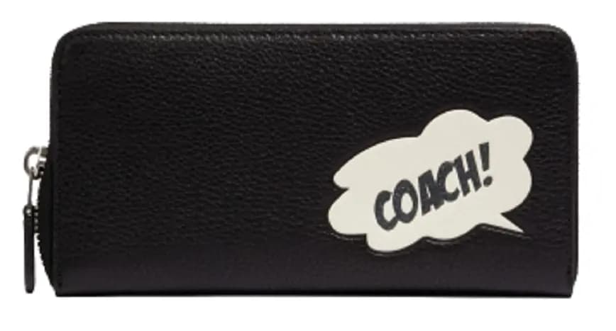 Ví Coach x Marvel Accordion Zip Wallet With Coach Bubble Black 3489 Ví Coach x Marvel Accordion Zip Wallet With Coach Bubble Black 3489