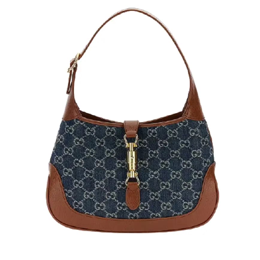Túi Gucci Jackie 1961 Small Shoulder Dark Blue And Brown 636706-2KQGG-8375 Túi Gucci Jackie 1961 Small Shoulder Dark Blue And Brown 636706-2KQGG-8375