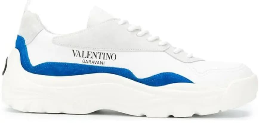 Giày Valentino Sneakers White Blue Leather UY2S0B17VRN52Q Giày Valentino Sneakers White Blue Leather UY2S0B17VRN52Q