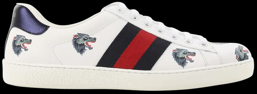 Giày Gucci Ace Leather 'Wolf' 386750-0H810-9082 — kich-thuoc: lien-he-order Giày Gucci Ace Leather 'Wolf' 386750-0H810-9082 — kich-thuoc: lien-he-order