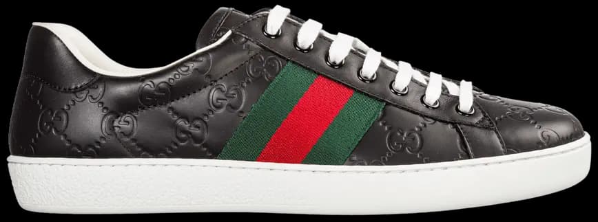 Giày Gucci Ace 'Black Logo' 386750-CWCG0-1070 Giày Gucci Ace 'Black Logo' 386750-CWCG0-1070