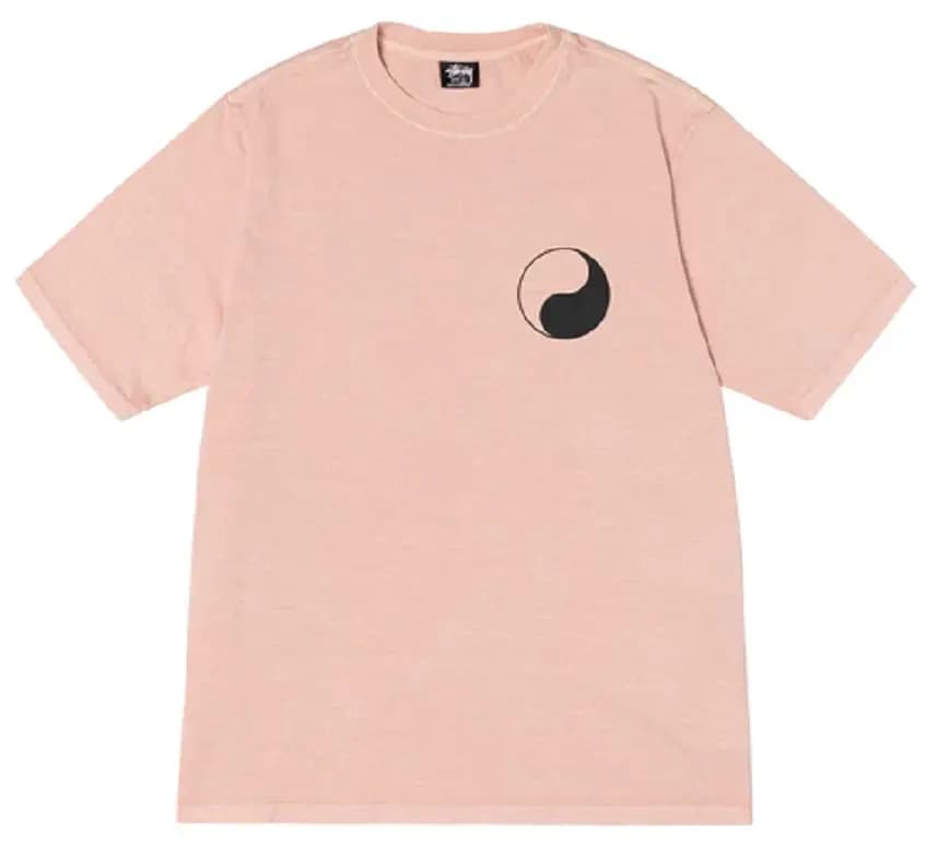 Áo Stussy x Our Legacy Work Shop Yin Yang Pigment Dyed Tee 'Blush' Áo Stussy x Our Legacy Work Shop Yin Yang Pigment Dyed Tee 'Blush'