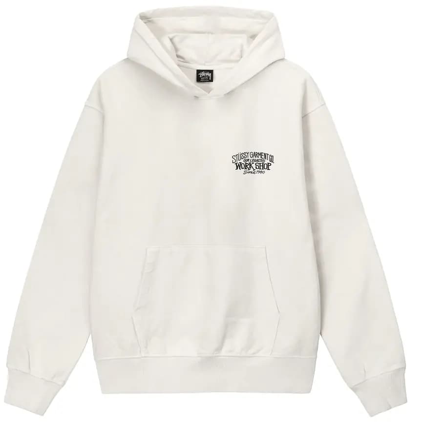 Áo Stussy x Our Legacy Work Shop Surfman Pigment Dyed Hoodie 'Natural' Áo Stussy x Our Legacy Work Shop Surfman Pigment Dyed Hoodie 'Natural'