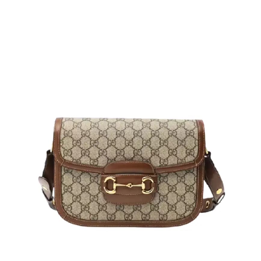 Túi Gucci Horsebit 1955 Shoulder GG Supreme Brown 602204-92TCG-8563 Túi Gucci Horsebit 1955 Shoulder GG Supreme Brown 602204-92TCG-8563