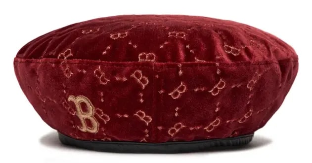 Mũ MLB Diamond Monogram Velvet Beret Boston Red Sox 3ACBVG016-43WIS Mũ MLB Diamond Monogram Velvet Beret Boston Red Sox 3ACBVG016-43WIS