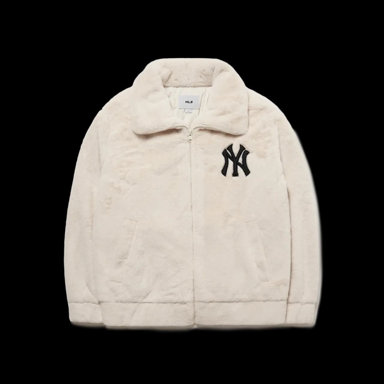 Áo MLB Basic Stand Neck Mega Logo Plush Jumper NY Yankees 3AJPF0416-50CRS Áo MLB Basic Stand Neck Mega Logo Plush Jumper NY Yankees 3AJPF0416-50CRS
