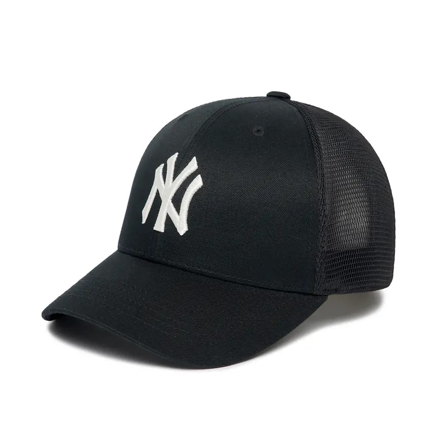 Mũ MLB Basic Mesh Cap NY Yankees Black 3AMC00123-50BKS Mũ MLB Basic Mesh Cap NY Yankees Black 3AMC00123-50BKS