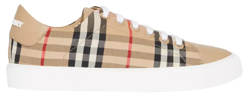 Giày Burberry Vintage Check Leather Beige 80172491 Giày Burberry Vintage Check Leather Beige 80172491
