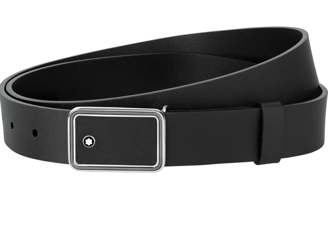 Dây Lưng Montblanc Square Buckle Belt Black 126022 Dây Lưng Montblanc Square Buckle Belt Black 126022
