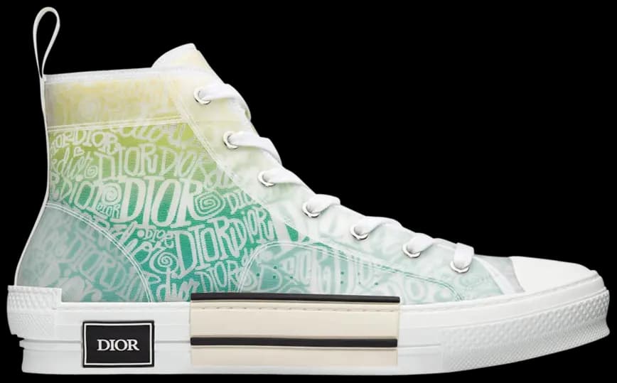 Giày Shawn Stussy x Dior B23 High 'Yellow Green' Giày Shawn Stussy x Dior B23 High 'Yellow Green'