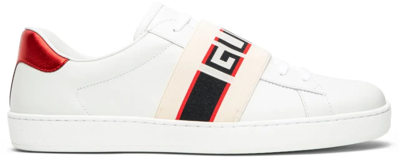 Giày Gucci Stripe Leather Sneaker 'White Red Black' 523469 0FIV0 9091 Giày Gucci Stripe Leather Sneaker 'White Red Black' 523469 0FIV0 9091