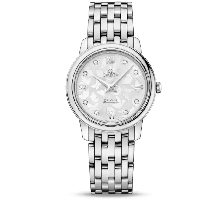 Đồng Hồ Omega De Ville 'Silver Diamond' 424-10-27-60-52-001 Đồng Hồ Omega De Ville 'Silver Diamond' 424-10-27-60-52-001