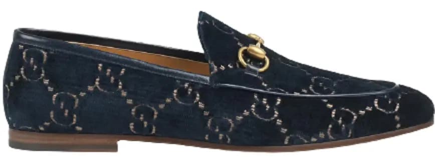 Giày Gucci Men's Gucci Jordaan GG Velvet Loafer 430088-9TI90-4286 Giày Gucci Men's Gucci Jordaan GG Velvet Loafer 430088-9TI90-4286
