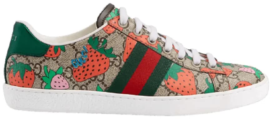 Giày Gucci Wmns Ace 'Strawberry Beige' 433900 G2210 8960 Giày Gucci Wmns Ace 'Strawberry Beige' 433900 G2210 8960